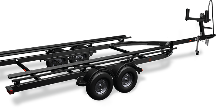 Black four-wheel boat trailer for sale in Waukesha, WI